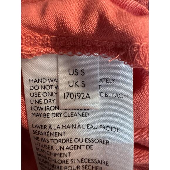 Anthropologie Pink Floral Wrap Dress Sz S Romantic Boho Cottagecore Soft Girl - Picture 11 of 13